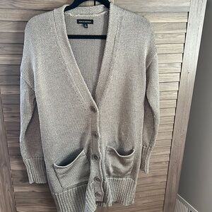 Banana Republic Oversized Metallic Cardigan